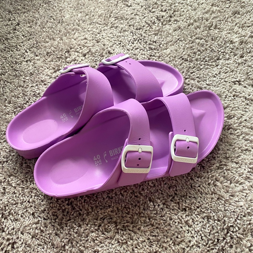 Birkenstocks rubber lavender